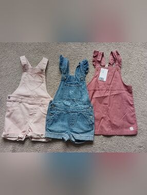 2 Shortalls & 1 pinafore